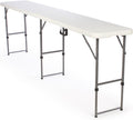 Adjustable-Height Folding Tables are Portable and Can Be Adjusted to 3 Separate Heights
