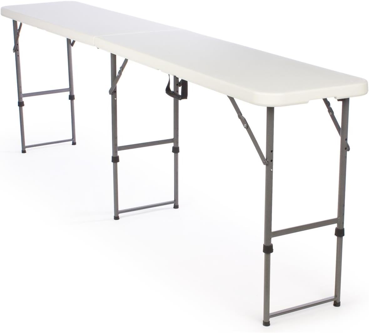 Adjustable-Height Folding Tables are Portable and Can Be Adjusted to 3 Separate Heights