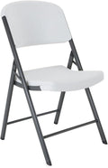 Commercial Grade Folding Chair, 4 Pack, White Granite