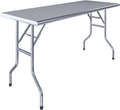 24" x 60" Stainless Steel Open Base Folding Utility Table |