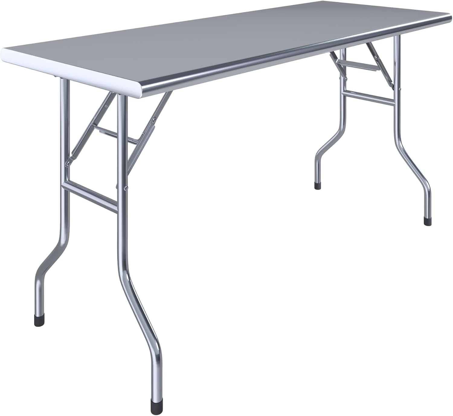 24" x 60" Stainless Steel Open Base Folding Utility Table |