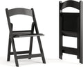 Series Folding Chair - Black Resin - 2 Pack 800LB Weight Capacity Comfortable Event Chair - Light Weight Folding Chair