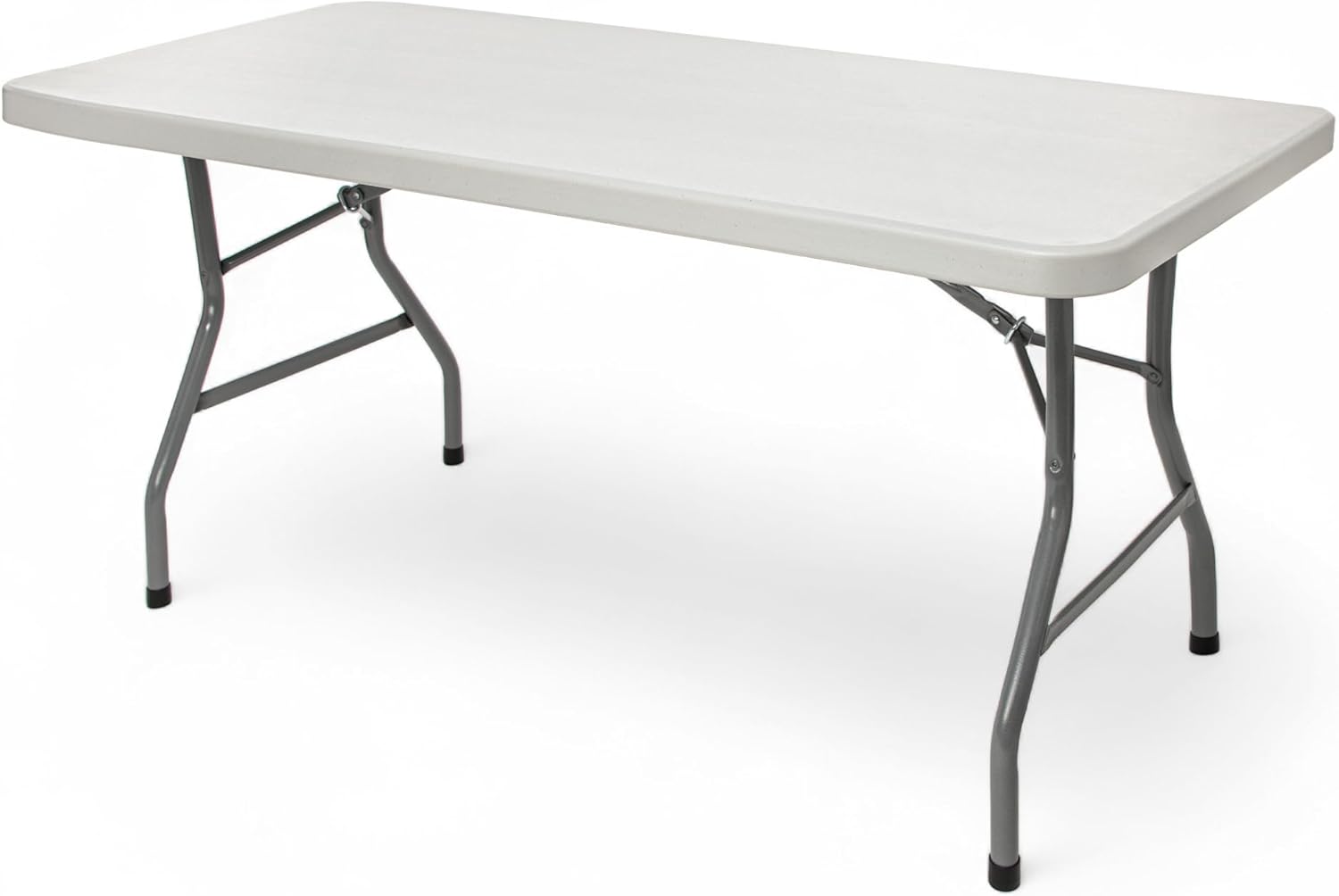 Series Rectangular Commercial-Grade Premium Industrial Folding Table, Heavy-Duty Blow-Molded Design with Thick Top and 17-Gauge Steel Frame (30" × 60", Speckled Gray Top)