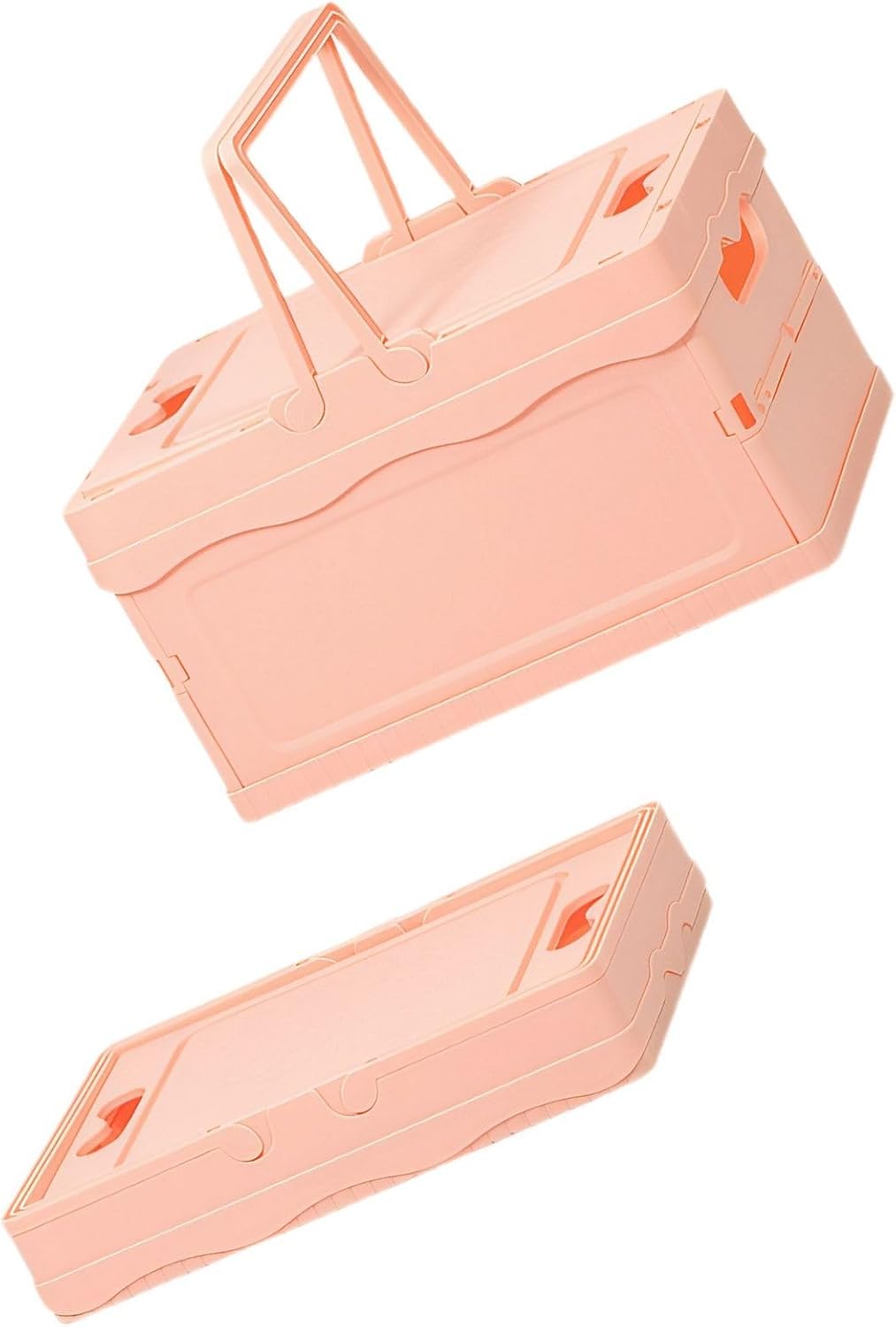 Foldable Storage Box with Handle - foldable Design for Space Saving Organization, Portable & PP Construction