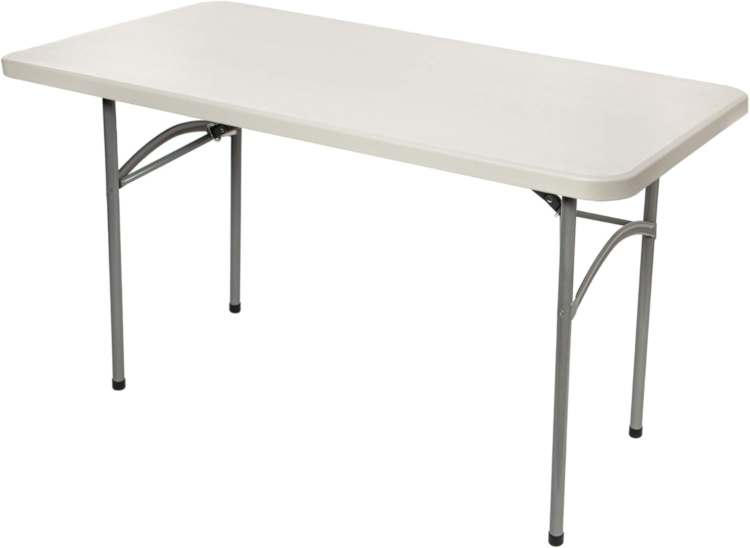 Series Heavy-Duty Premium Commercial-Grade Indoor/Outdoor Folding Table (24 x 48 in, Rectangular, Speckled Gray Top/Gray Frame)