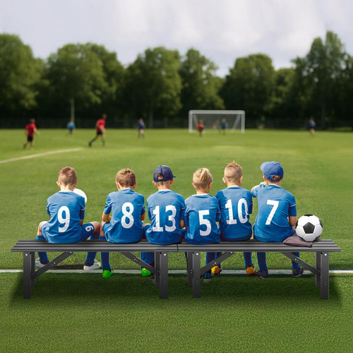 4-Person Instant Folding Bench, 330 LBS Capacity Lightweight Aluminum Foldable Bench, No Assembly Required, Sets Up in 3 Seconds